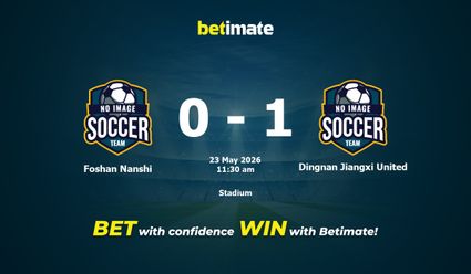 Foshan Nanshi vs Dingnan Jiangxi United Prediction, Odds & Betting Tips 05/23/2026