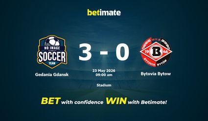 Gedania Gdansk vs Bytovia Bytow Prediction, Odds & Betting Tips 05/23/2026