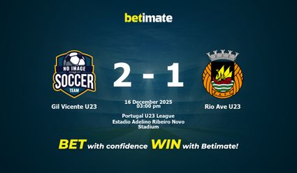 Gil Vicente U23 vs Rio Ave U23 Prediction, Odds & Betting Tips 12/16/2025