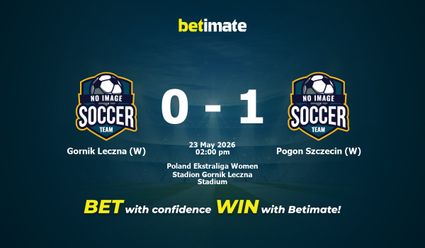 Gornik Leczna (W) vs Pogon Szczecin (W) Prediction, Odds & Betting Tips 05/23/2026