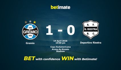 Gremio vs Deportivo Riestra Prediction, Odds & Betting Tips 04/14/2026