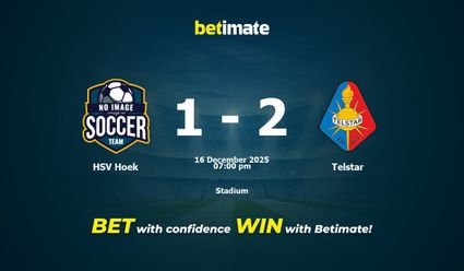 HSV Hoek vs Telstar Prediction, Odds & Betting Tips 12/16/2025