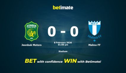 Jeonbuk Motors vs Malmo FF Prediction, Odds & Betting Tips 02/08/2026