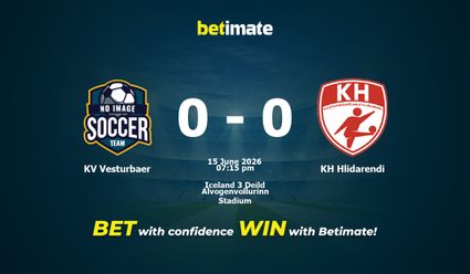 KV Vesturbaer vs KH Hlidarendi Prediction, Odds & Betting Tips 06/15/2026