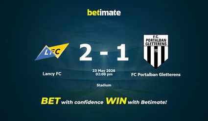 Lancy FC vs FC Portalban Gletterens Prediction, Odds & Betting Tips 05/23/2026