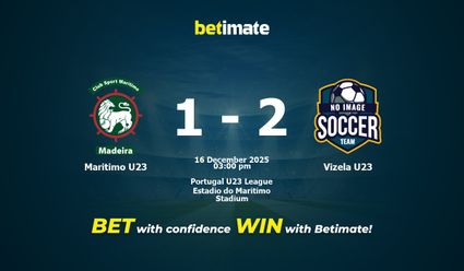 Maritimo U23 vs Vizela U23 Prediction, Odds & Betting Tips 12/16/2025