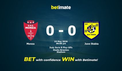 Monza vs Juve Stabia Prediction, Odds & Betting Tips 05/19/2026