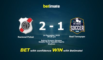 Nacional Potosi vs Real Tomayapo Prediction, Odds & Betting Tips 12/14/2025
