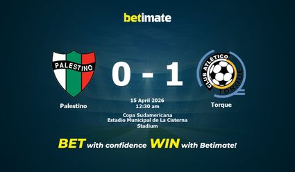 Palestino vs Torque Prediction, Odds & Betting Tips 04/15/2026