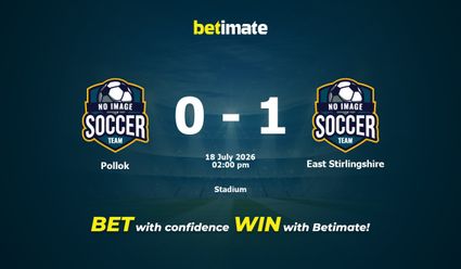 Pollok vs East Stirlingshire Prediction, Odds & Betting Tips 07/18/2026