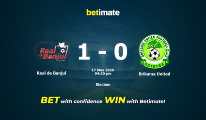 Real de Banjul vs Brikama United Prediction, Odds & Betting Tips 05/17/2026