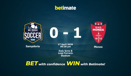 Sampdoria vs Monza Prediction, Odds & Betting Tips 04/17/2026