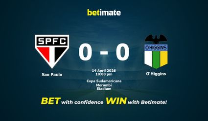 Sao Paulo vs O'Higgins Prediction, Odds & Betting Tips 04/14/2026