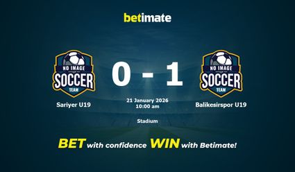 Sariyer U19 vs Balikesirspor U19 Prediction, Odds & Betting Tips 01/21/2026