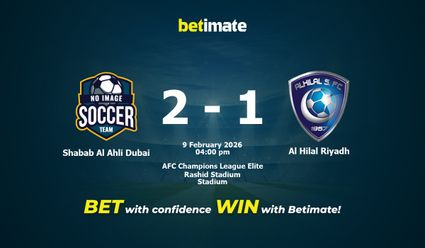 Shabab Al Ahli Dubai vs Al Hilal Riyadh Prediction, Odds & Betting Tips 02/09/2026