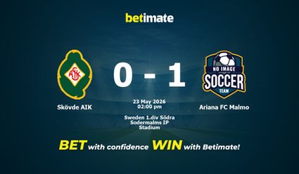Skövde AIK vs Ariana FC Malmo Prediction, Odds & Betting Tips 05/23/2026