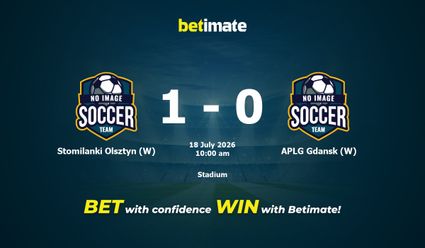 Stomilanki Olsztyn (W) vs APLG Gdansk (W) Prediction, Odds & Betting Tips 07/18/2026