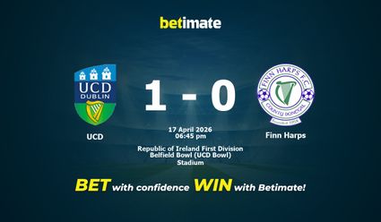 UCD vs Finn Harps Prediction, Odds & Betting Tips 04/17/2026