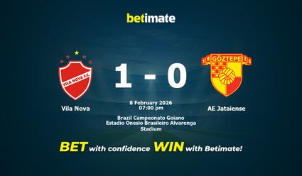 Vila Nova vs AE Jataiense Prediction, Odds & Betting Tips 02/08/2026