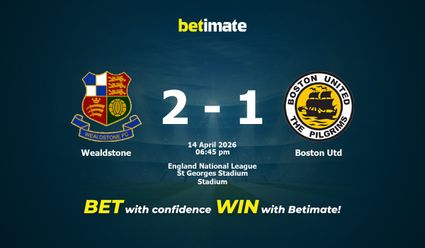 Wealdstone vs Boston Utd Prediction, Odds & Betting Tips 04/14/2026