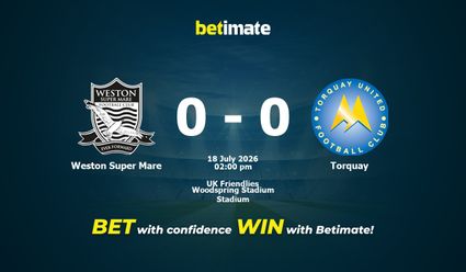 Weston Super Mare vs Torquay Prediction, Odds & Betting Tips 07/18/2026