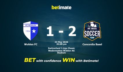 Wohlen FC vs Concordia Basel Prediction, Odds & Betting Tips 05/23/2026
