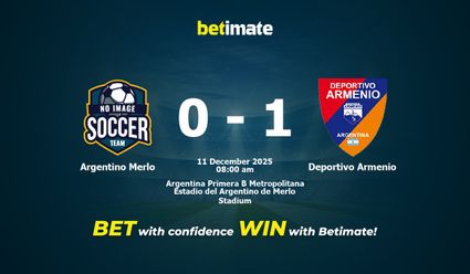 아르헨티노 메를로 대 데포르티보 아르메니오 예측, 확률 및 베팅 팁 2025-12-10