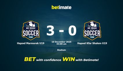 하포엘 마르모렉 U19 vs 하포엘 크파르 샬렘 U19 예측, 배당률 및 베팅 팁 2025년 12월 9일