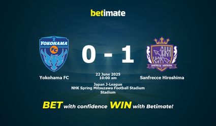 Yokohama FC vs Sanfrecce Hiroshima Prognoza, kursy i porady bukmacherskie 22.06.2025