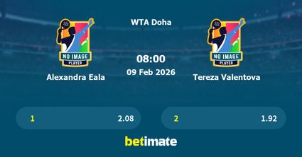 Alexandra Eala vs Tereza Valentova Prediction, Tennis Odds & Betting Tips 09/02/2026