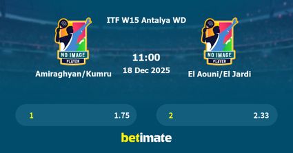 Amiraghyan/Kumru vs El Aouni/El Jardi Prediction, Tennis Odds & Betting Tips 18/12/2025