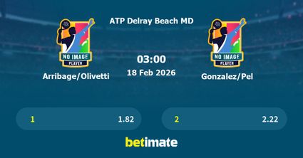 Arribage/Olivetti vs Gonzalez/Pel Prediction, Tennis Odds & Betting Tips 18/02/2026