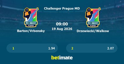Barton/Vrbensky vs Drzewiecki/Walkow Prediction, Tennis Odds & Betting Tips 19/08/2026