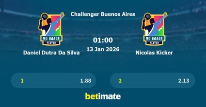 Daniel Dutra Da Silva vs Nicolas Kicker Prediction, Tennis Odds & Betting Tips 13/01/2026