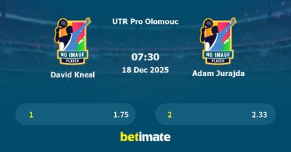 David Knesl vs Adam Jurajda Prediction, Tennis Odds & Betting Tips 18/12/2025