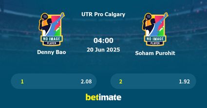 Denny Bao vs Soham Purohit Prediction, Tennis Odds & Betting Tips 20/06/2025