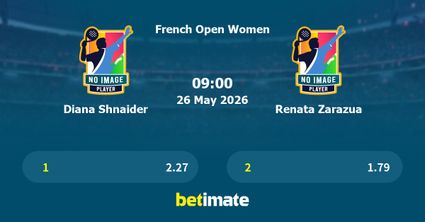 Diana Shnaider vs Renata Zarazua Prediction, Tennis Odds & Betting Tips 26/05/2026