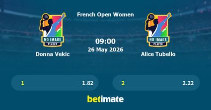 Donna Vekic vs Alice Tubello Prediction, Tennis Odds & Betting Tips 26/05/2026