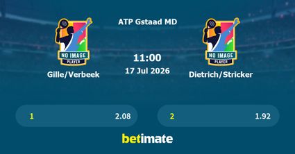 Gille/Verbeek vs Dietrich/Stricker Prediction, Tennis Odds & Betting Tips 17/07/2026