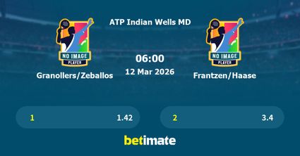 Granollers/Zeballos vs Frantzen/Haase Prediction, Tennis Odds & Betting Tips 12/03/2026