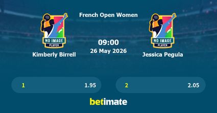 Kimberly Birrell vs Jessica Pegula Prediction, Tennis Odds & Betting Tips 26/05/2026