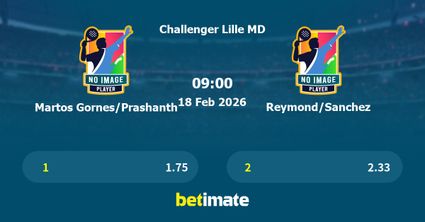 Martos Gornes/Prashanth vs Reymond/Sanchez Prediction, Tennis Odds & Betting Tips 18/02/2026