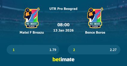 Matei F Breazu vs Bence Boros Prediction, Tennis Odds & Betting Tips 13/01/2026