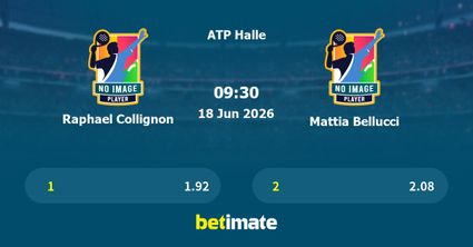 Raphael Collignon vs Mattia Bellucci Prediction, Tennis Odds & Betting Tips 18/06/2026