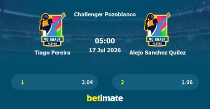 Tiago Pereira vs Alejo Sanchez Quilez Prediction, Tennis Odds & Betting Tips 17/07/2026