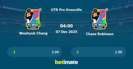 Woohyuk Chang vs Chase Robinson Prediction, Tennis Odds & Betting Tips 07/12/2025