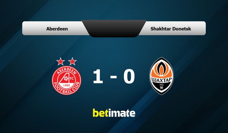 Aberdeen vs Shakhtar Donetsk Prediction, Odds & Betting Tips 10/02/2025