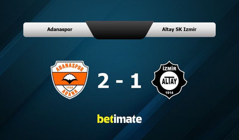 Adanaspor vs Altay SK Izmir Prediction, Odds & Betting Tips 12/20/2023