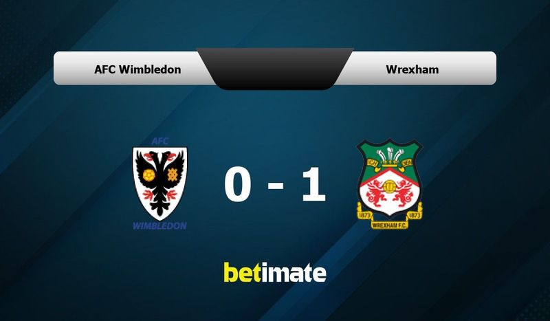 AFC Wimbledon 1-1 Wrexham 