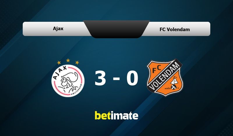 Ajax Vs Fc Volendam